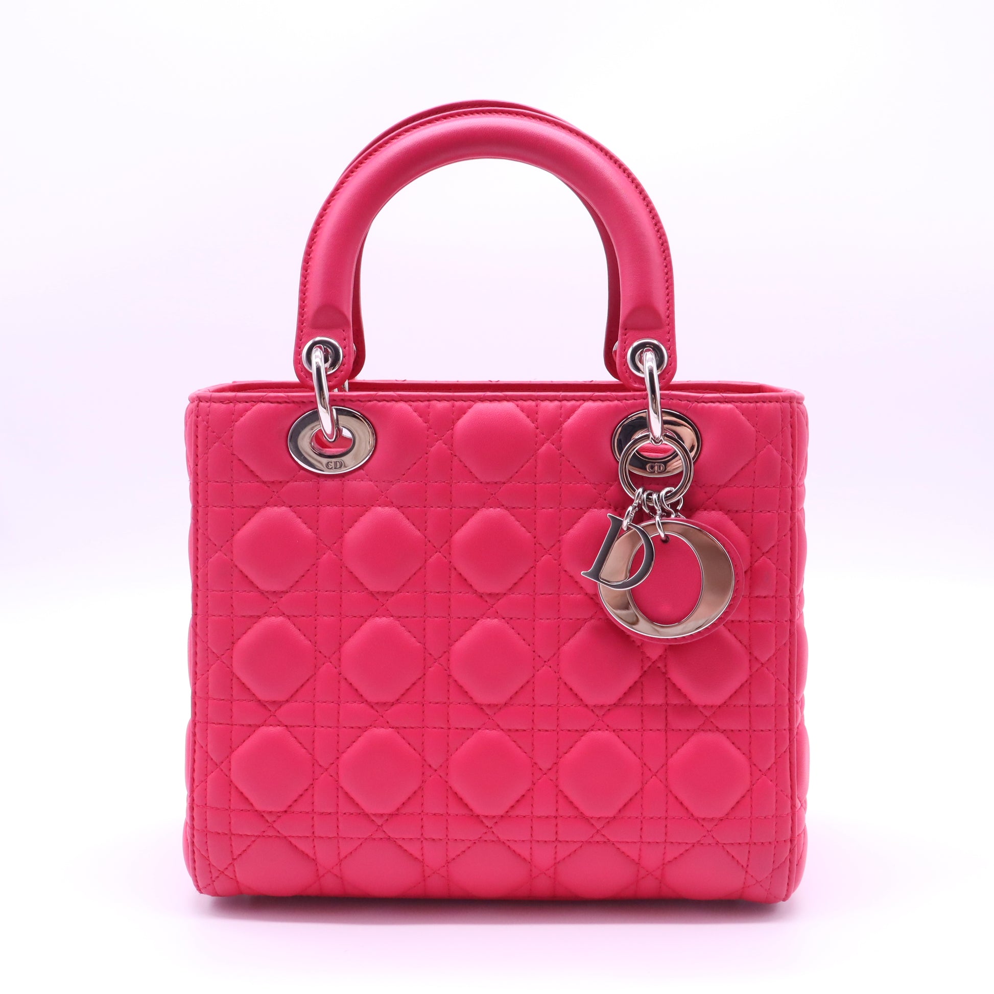 Lady Dior Bag Cannage Quilt Lambskin Medium  B21582
