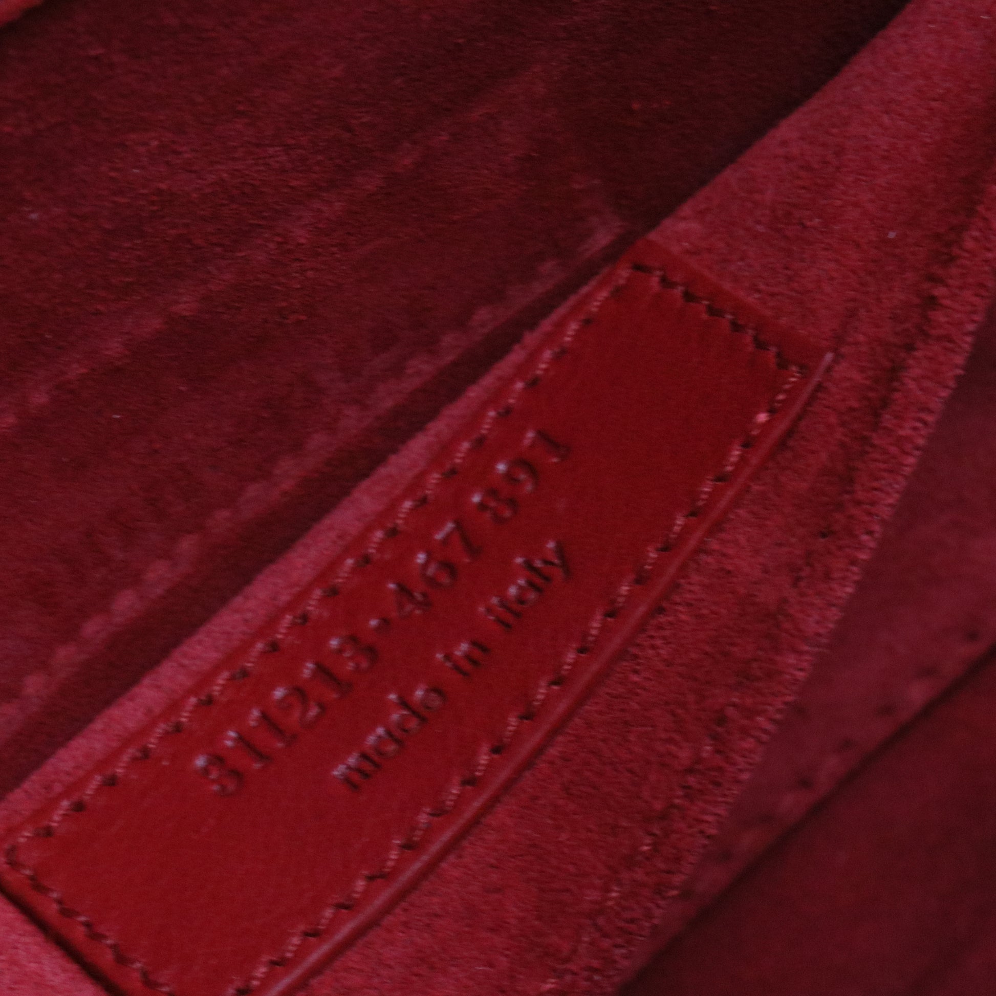 Textured Calfskin Classic Y Ligne Clutch Red