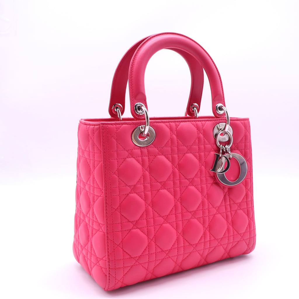 Lady Dior Bag Cannage Quilt Lambskin Medium  B21582