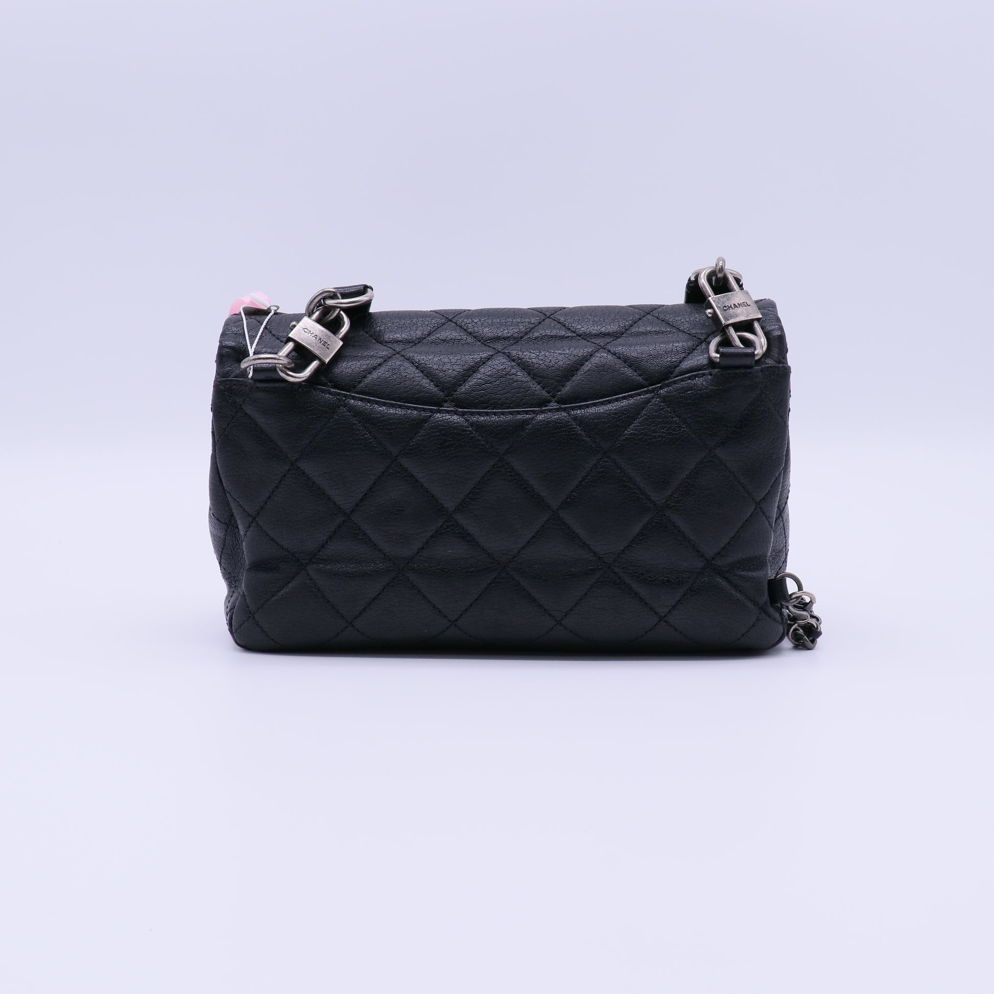 Double Carry Chain Waist Bag Quilted Goatskin Twins LDJ3999