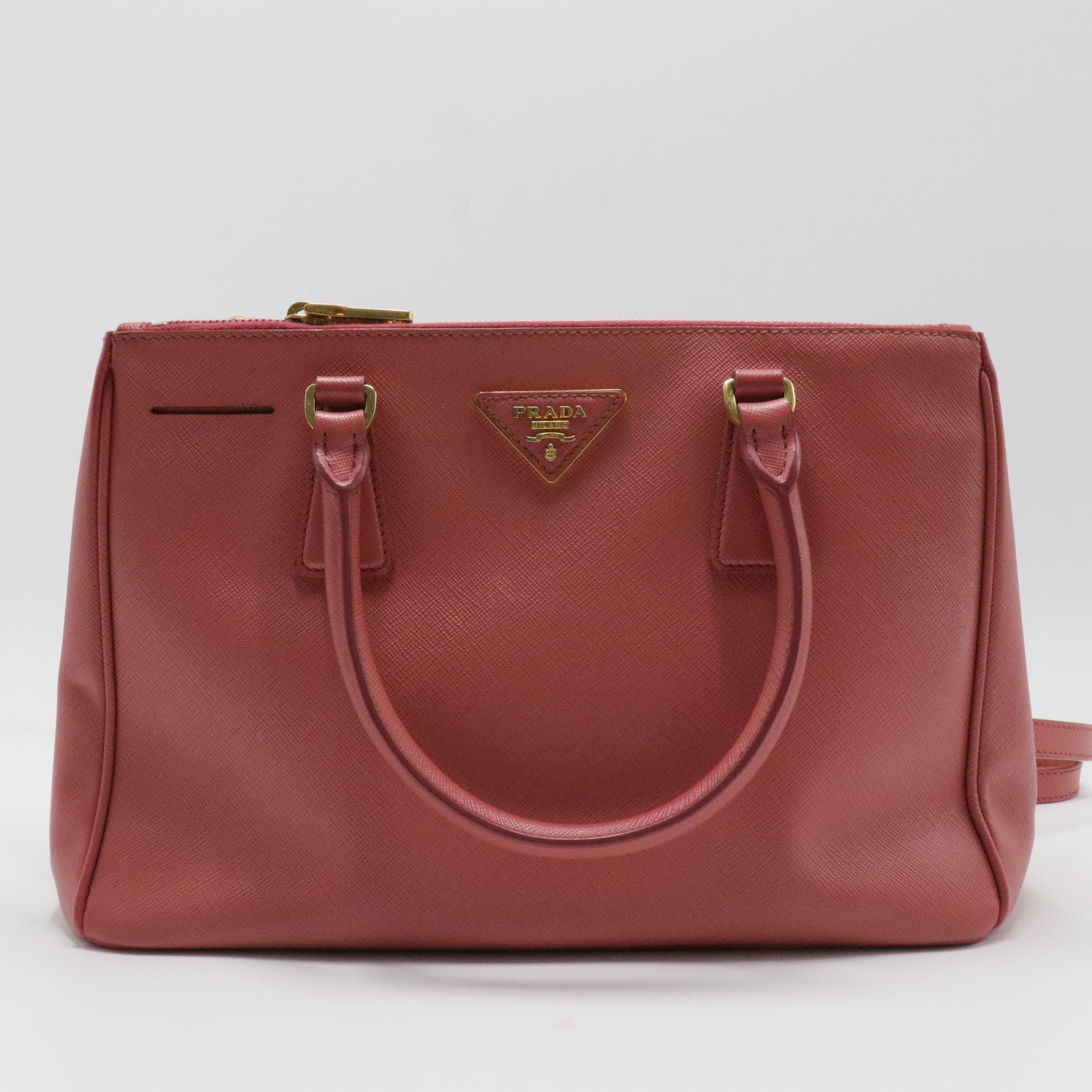 Galleria Double Zip Tote Saffiano Leather Small
