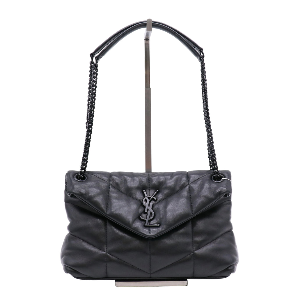 Loulou Puffer Shoulder Bag Quilted Leather Small Twins LDZ259