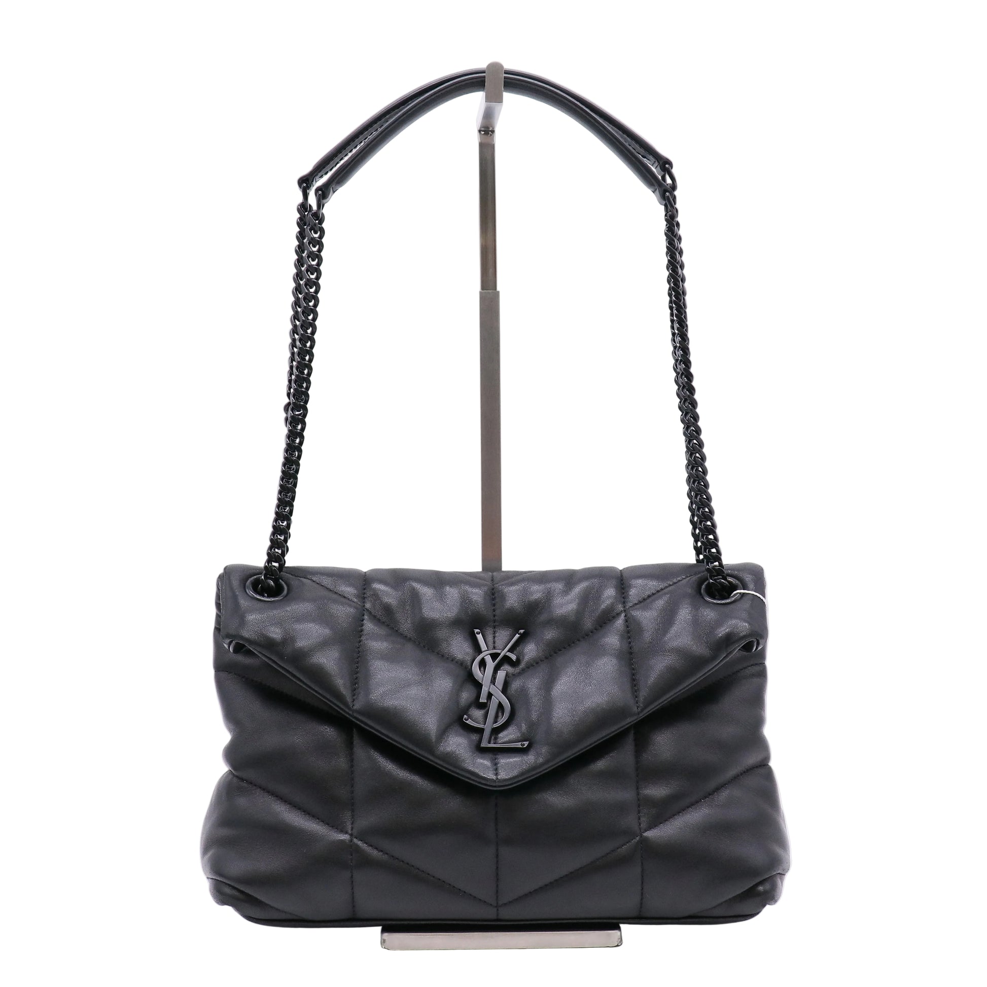 Loulou Puffer Shoulder Bag Quilted Leather Small Twins LDZ259