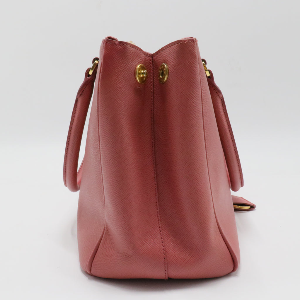 Galleria Double Zip Tote Saffiano Leather Small