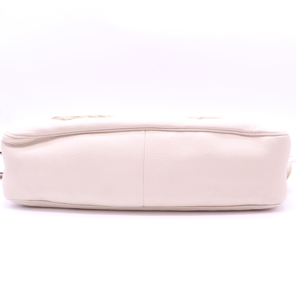 Gucci Monogram Messenger Bag Off White B21985