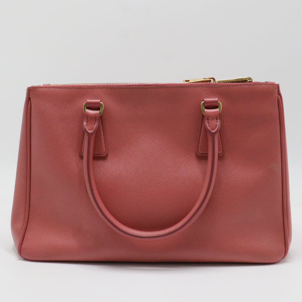 Galleria Double Zip Tote Saffiano Leather Small
