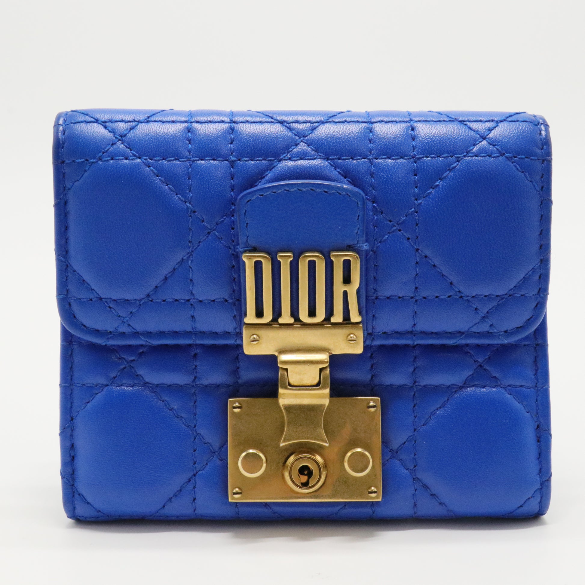 Lambskin Cannage Dioraddict Flap Wallet
