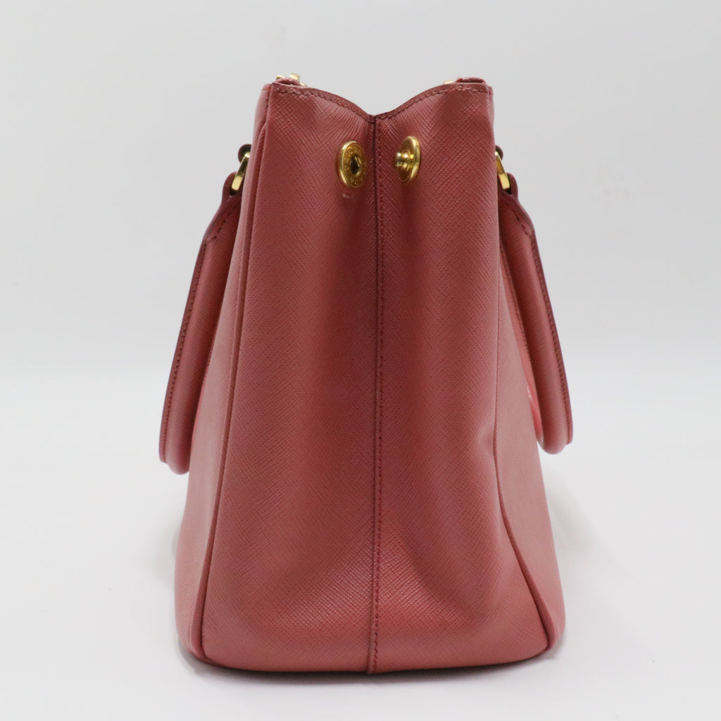 Galleria Double Zip Tote Saffiano Leather Small