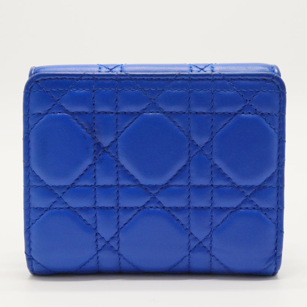 Lambskin Cannage Dioraddict Flap Wallet