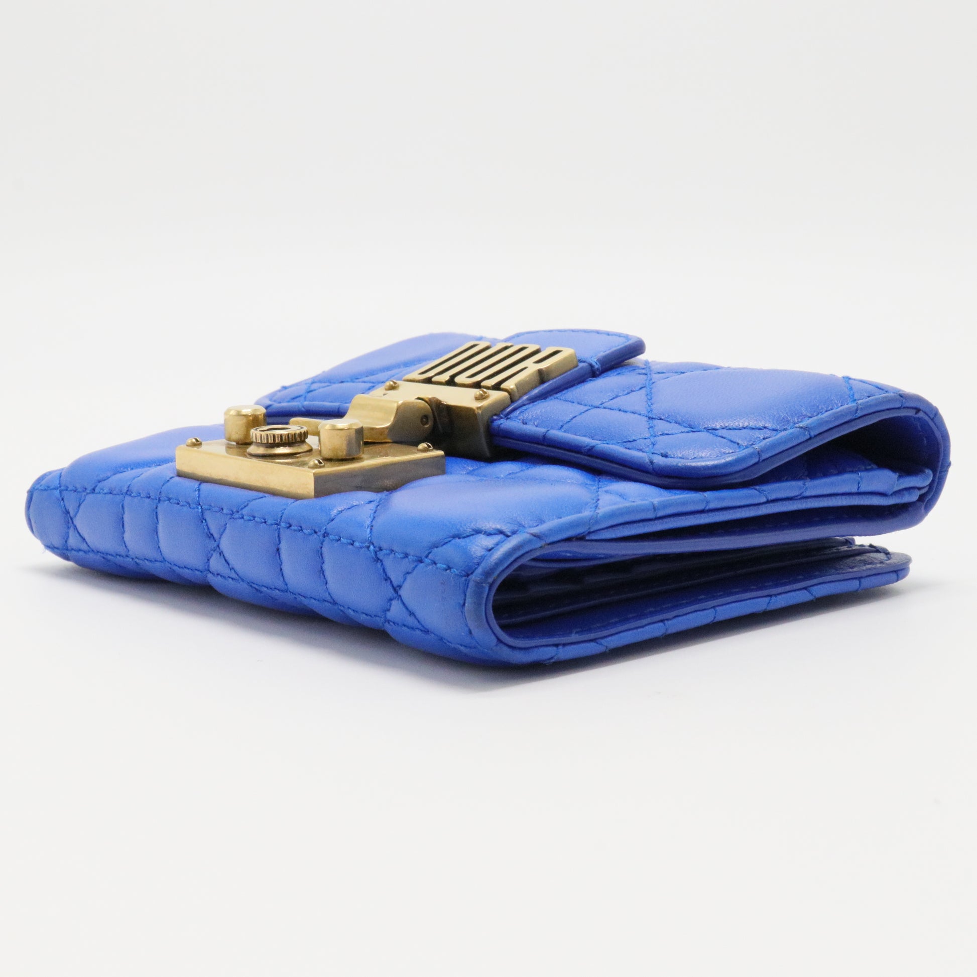 Lambskin Cannage Dioraddict Flap Wallet