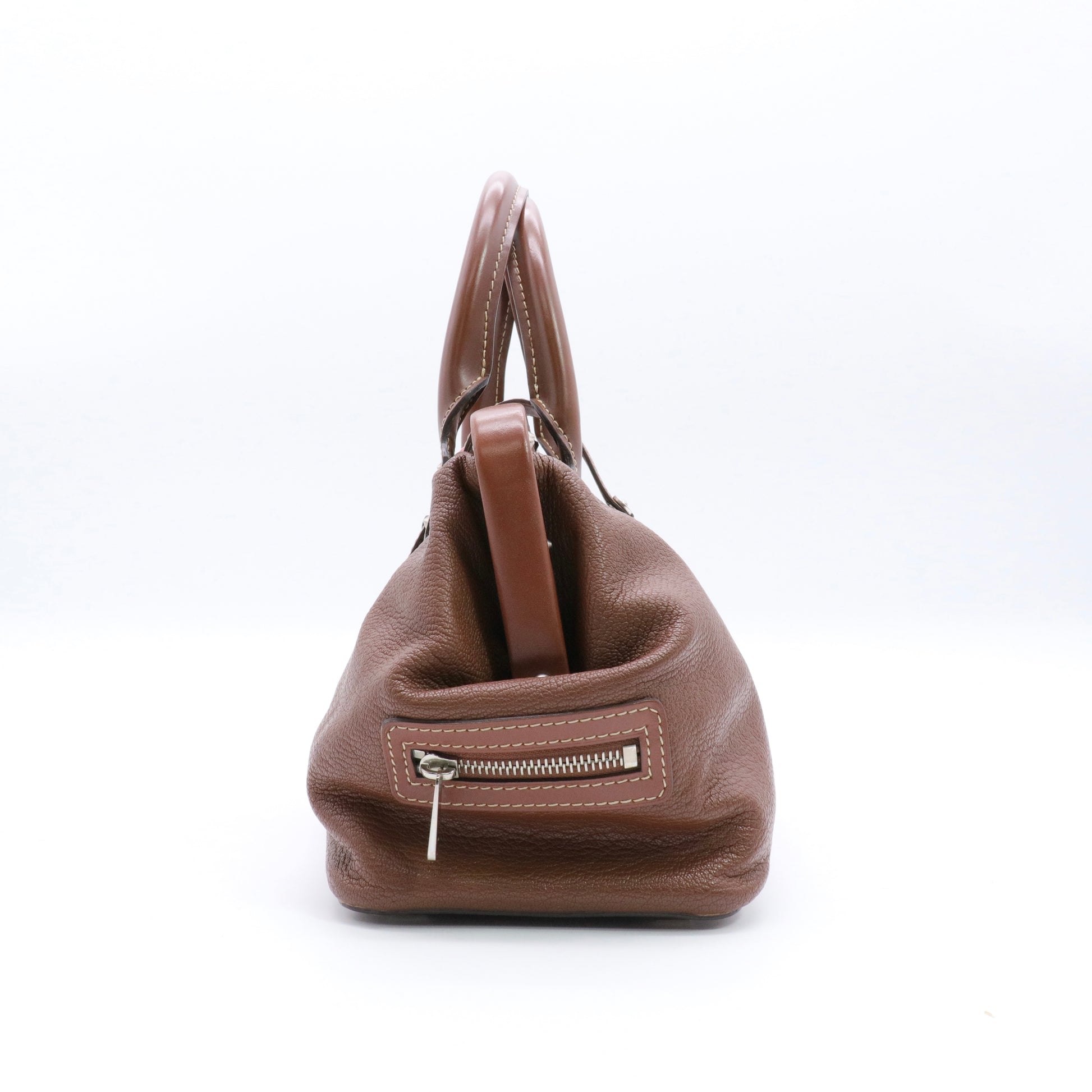 Brown Suhali Leather L'Ingenieux PM Bag twins
