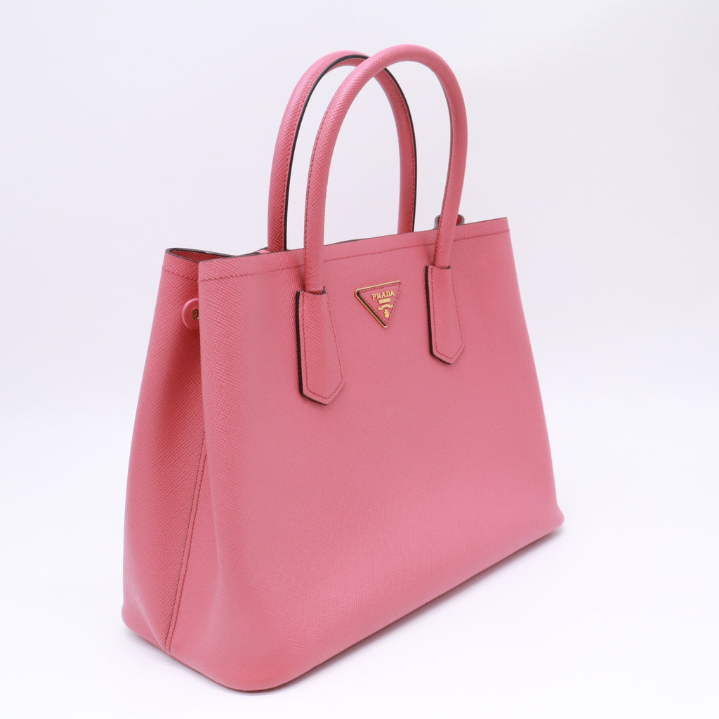 Prada Cuir Double Tote Saffiano Leather Medium B23767