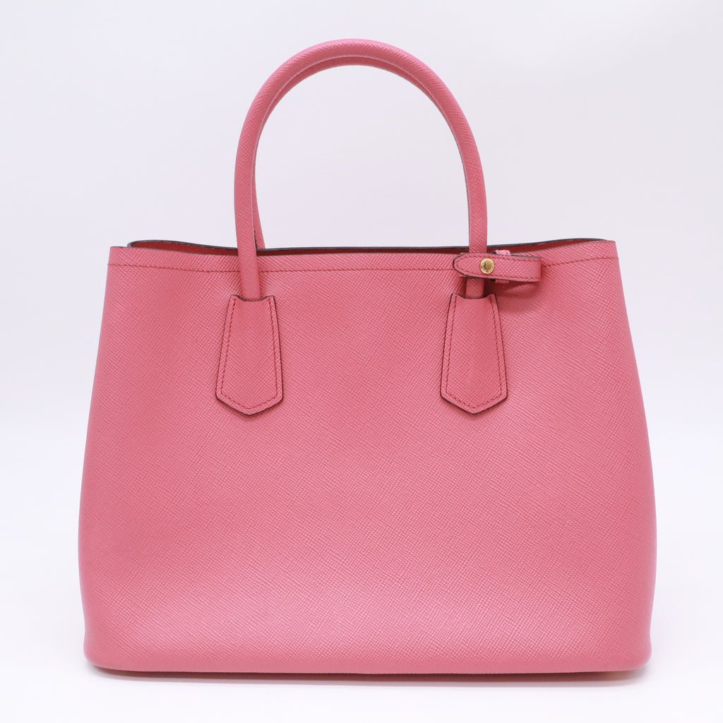 Prada Cuir Double Tote Saffiano Leather Medium B23767