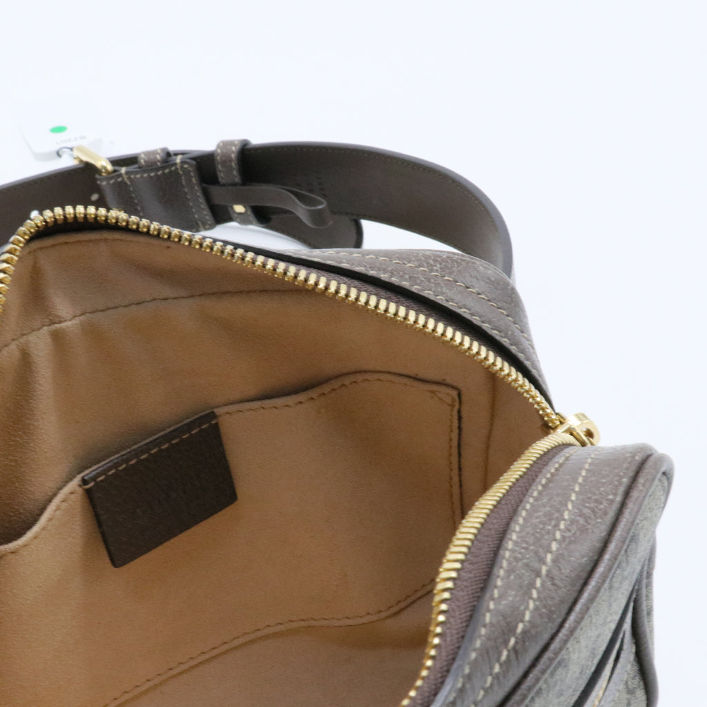 Beige Mini Ophidia GG Printed Camera Bag