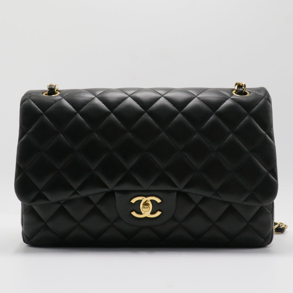Classic Double Flap Bag Quilted Lambskin Jumbo