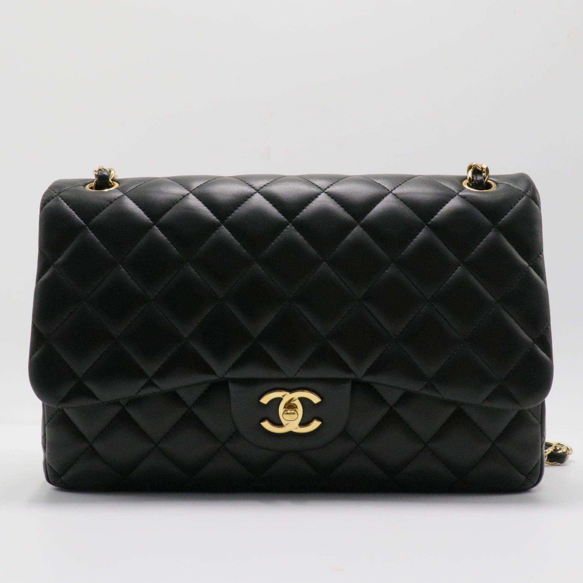 Classic Double Flap Bag Quilted Lambskin Jumbo