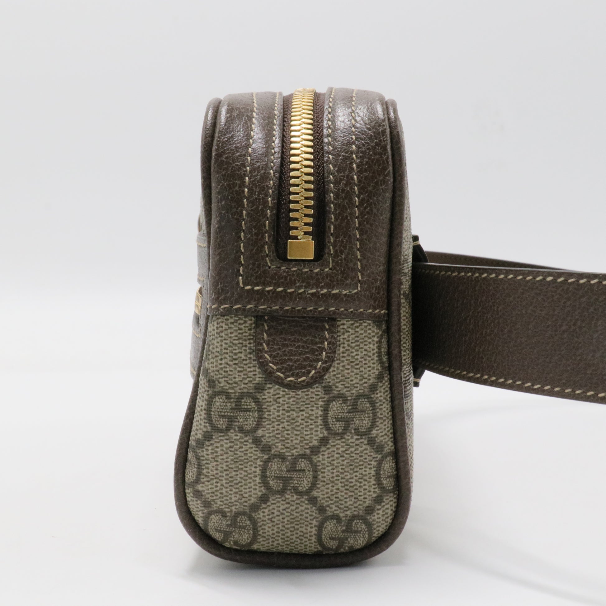 Beige Mini Ophidia GG Printed Camera Bag