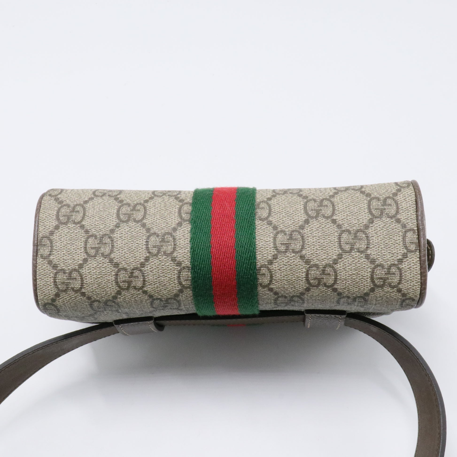 Beige Mini Ophidia GG Printed Camera Bag