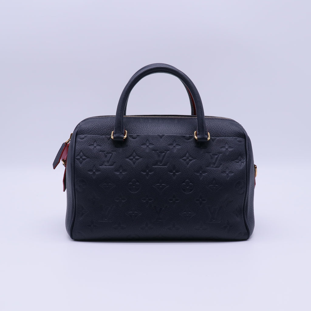 Louis Vuitton Empreinte Speedy Bandouliere 25 NM Marine Rouge twins LDJ4017