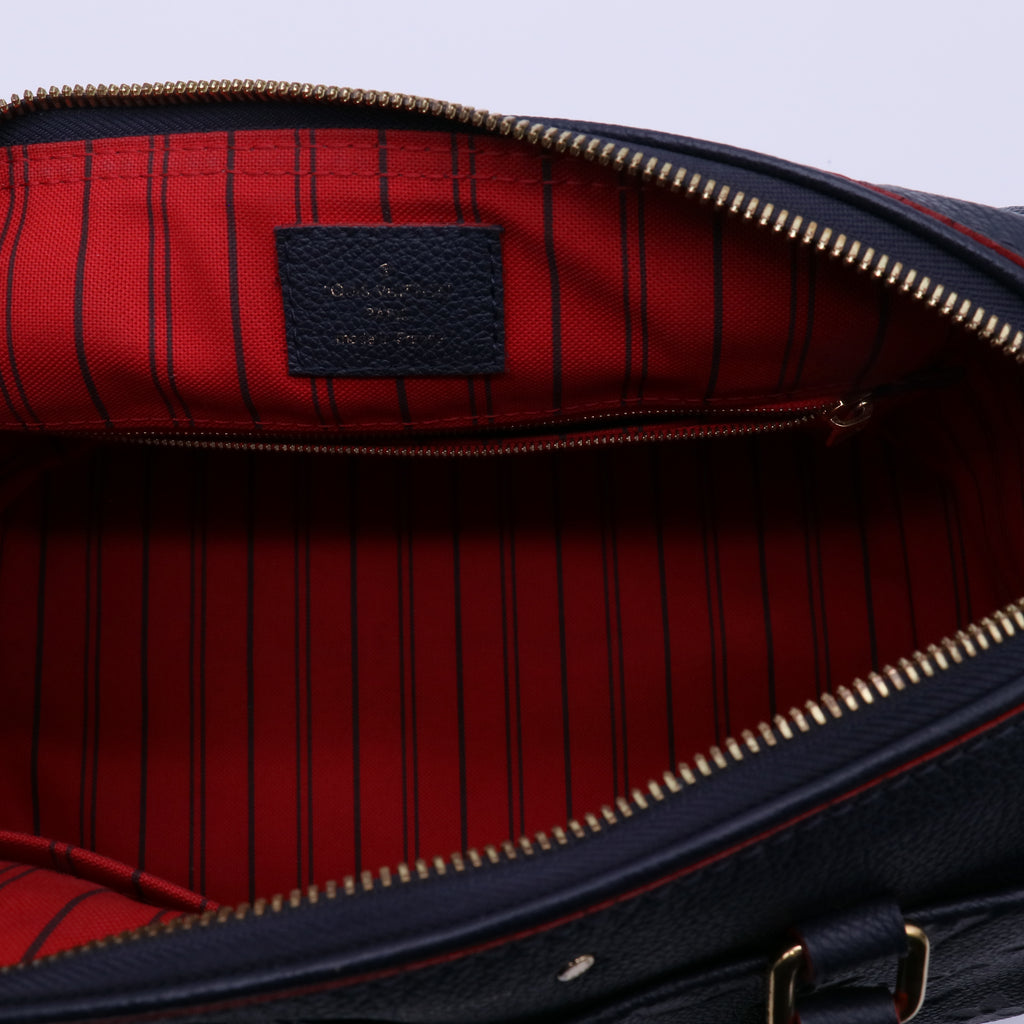 Louis Vuitton Empreinte Speedy Bandouliere 25 NM Marine Rouge twins LDJ4017