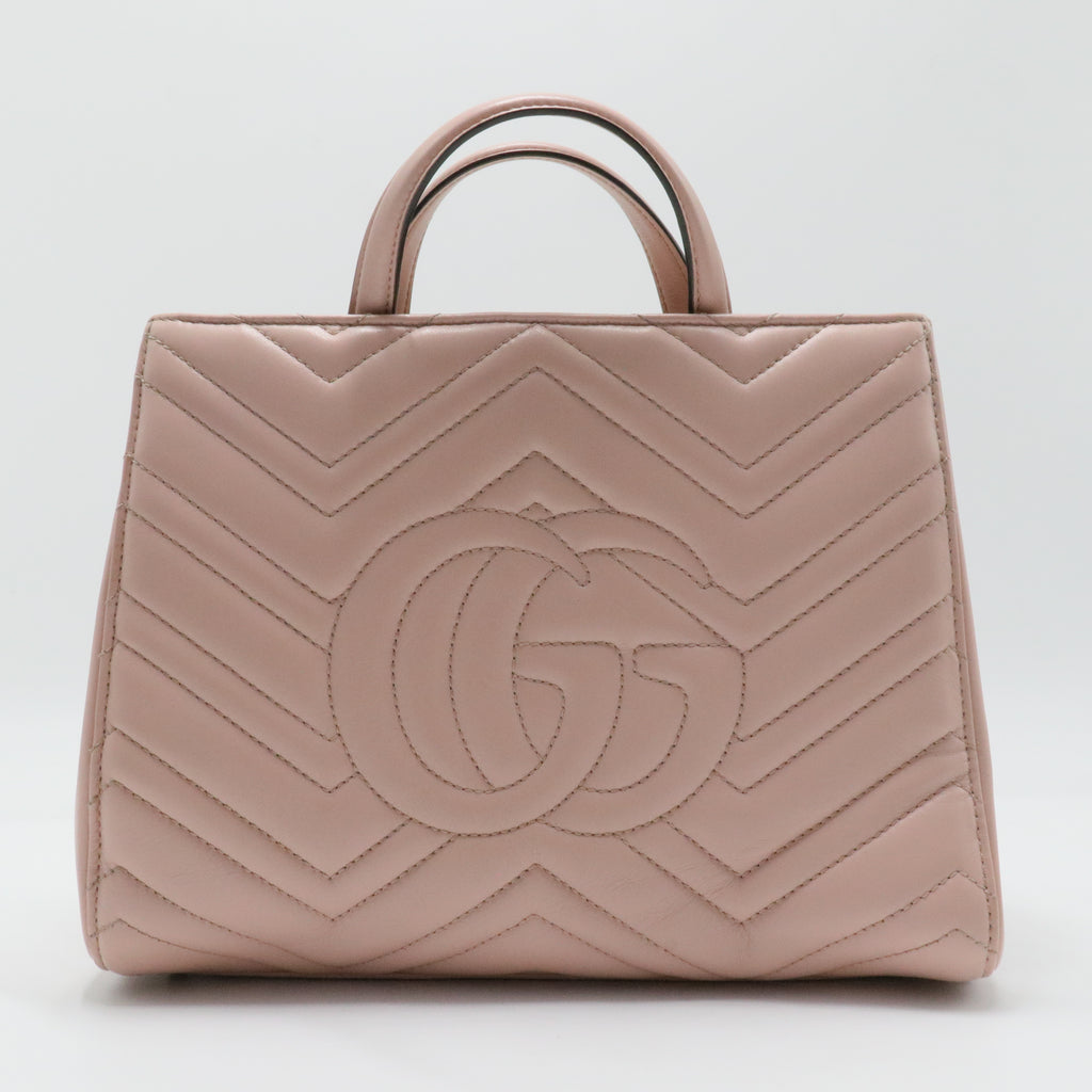 GG Marmont Tote Matelasse Leather Small