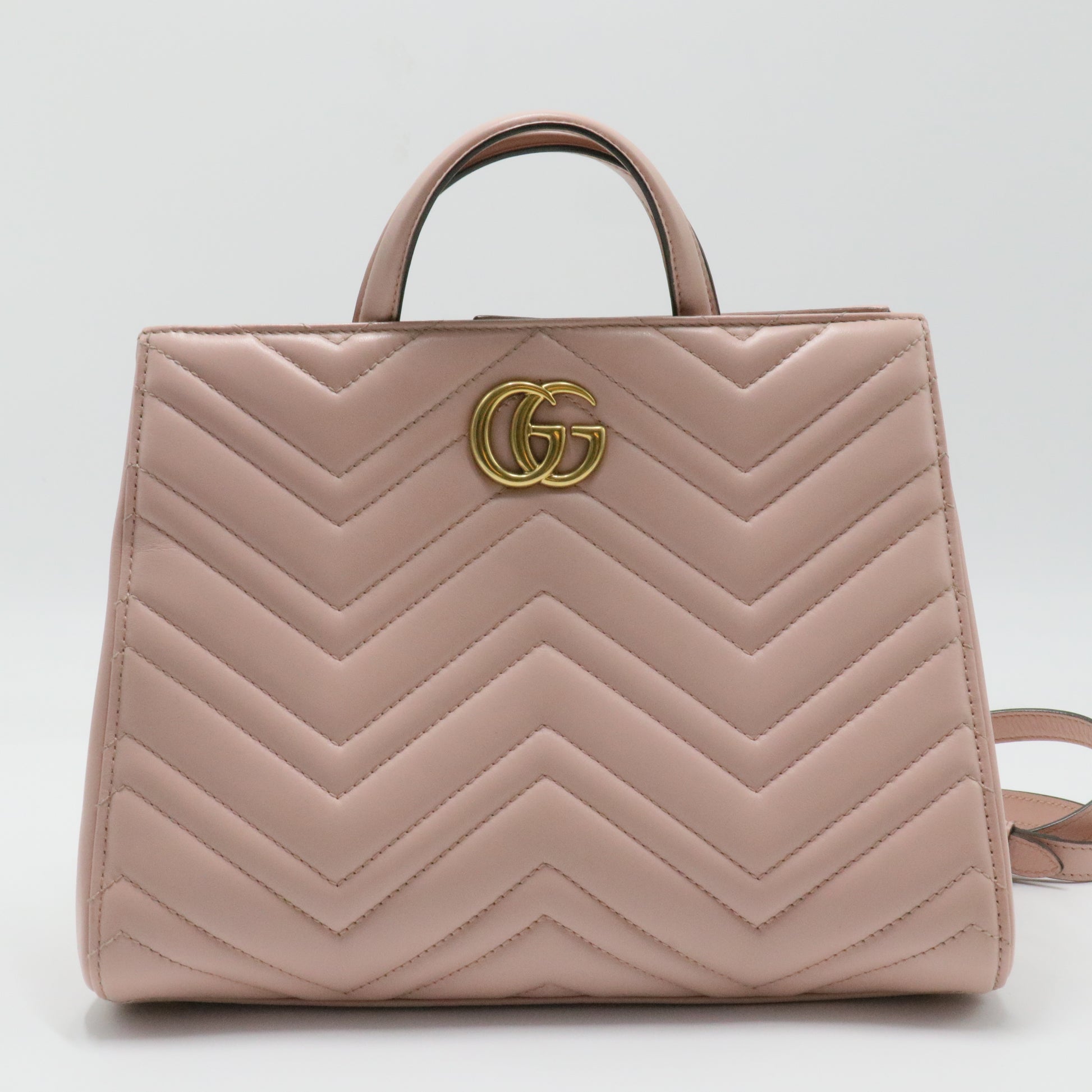 GG Marmont Tote Matelasse Leather Small