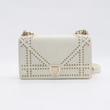 Diorama Flap Bag Studded Leather Medium