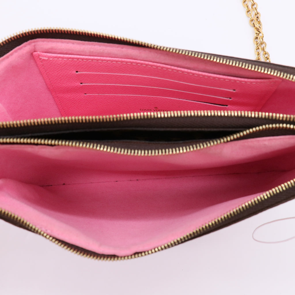 Louis Vuitton Limited Edition Monogram Canvas Christmas Animation Double Zip Pochette Bag twins LDZ243