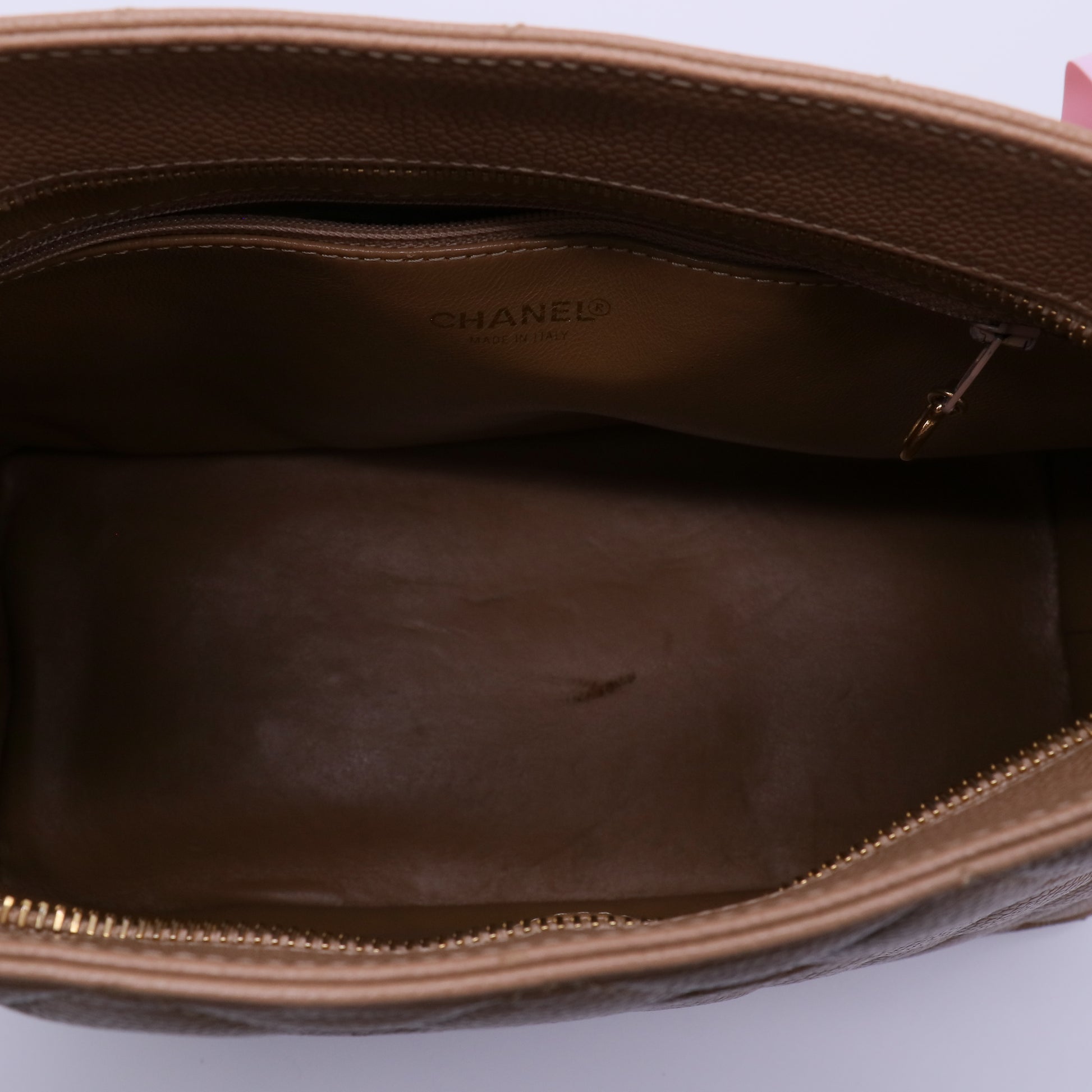 Chanel Caviar Quilted Medallion Tote Beige twins LDJ4013