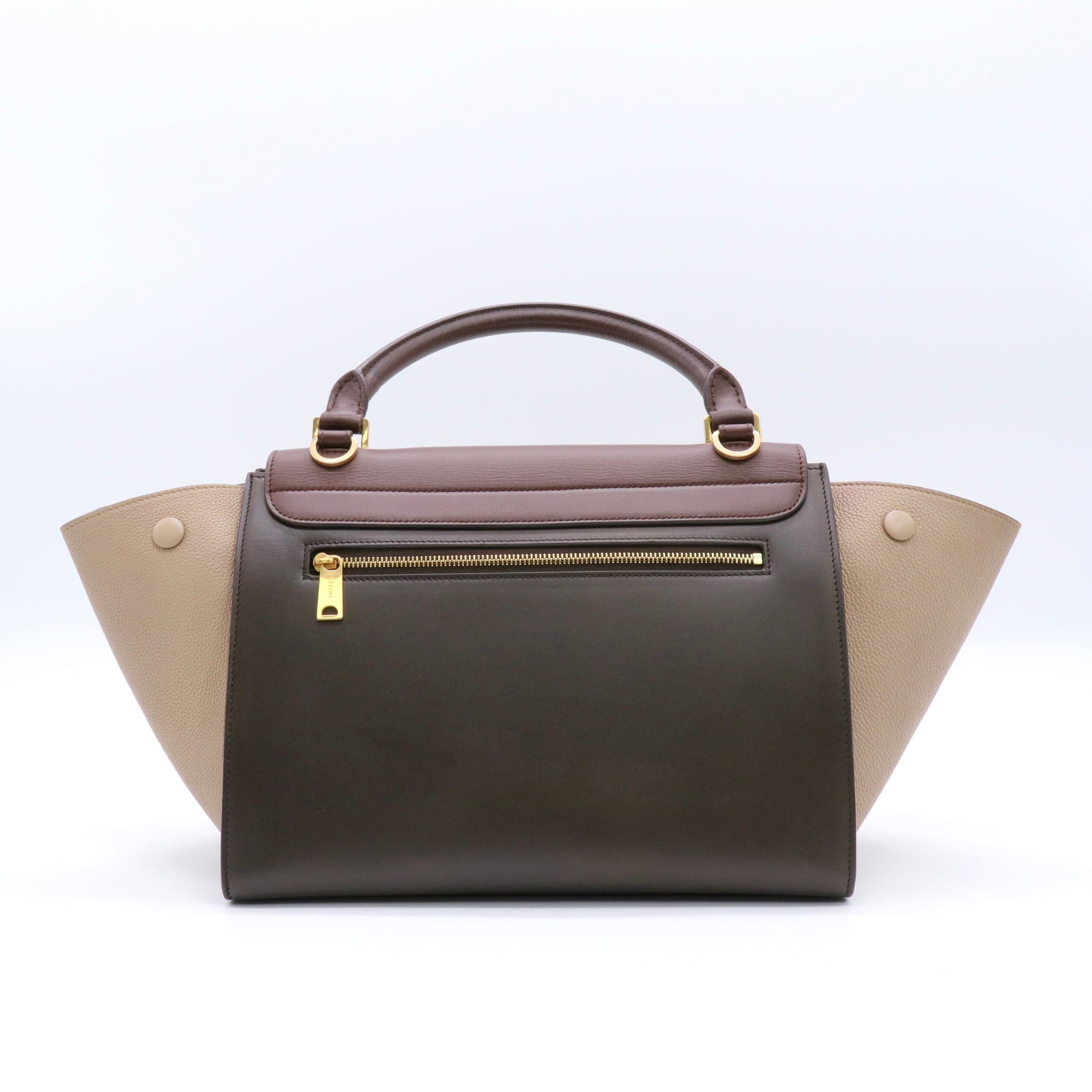Trapeze Leather Handbag Spring twins
