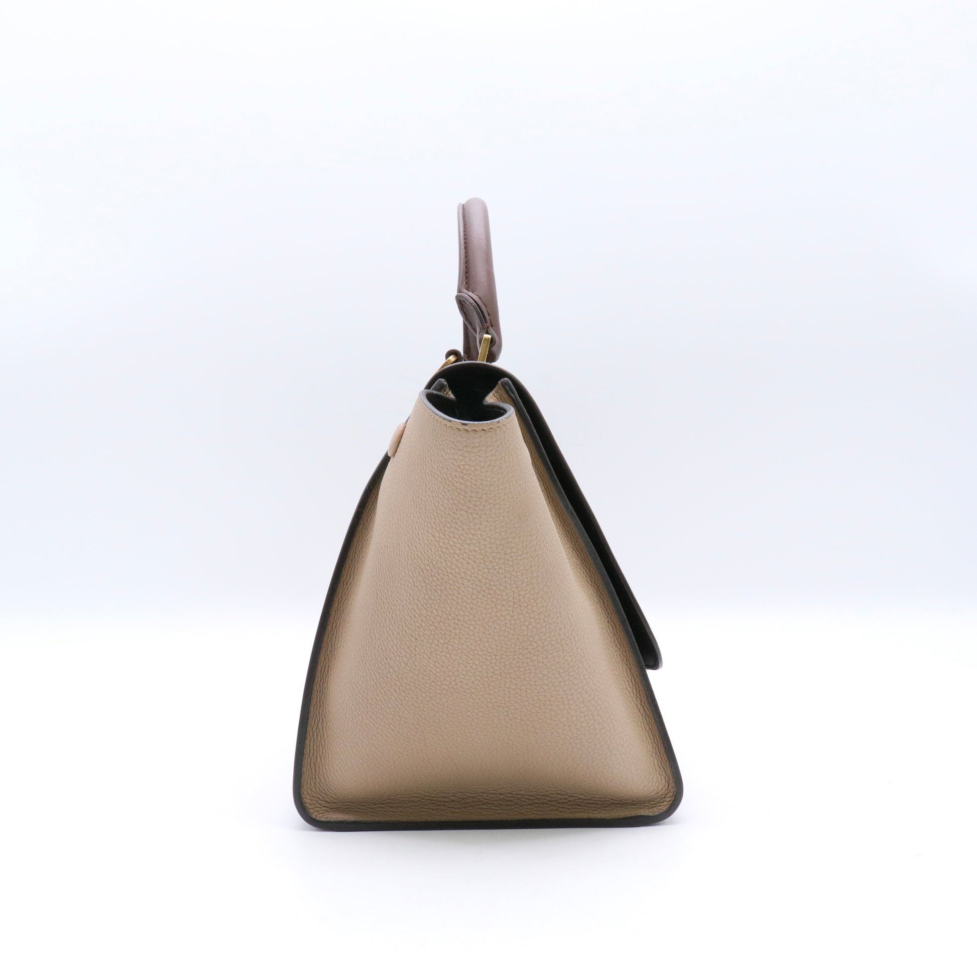 Trapeze Leather Handbag Spring twins