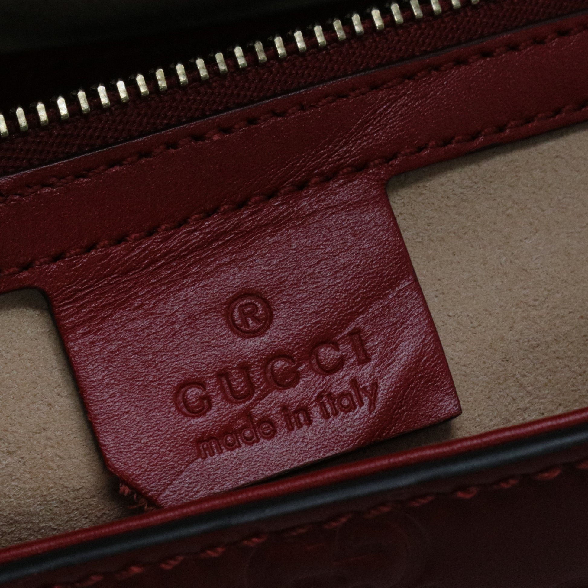 Guccissima Signature Medium Padlock Top Handle Bag