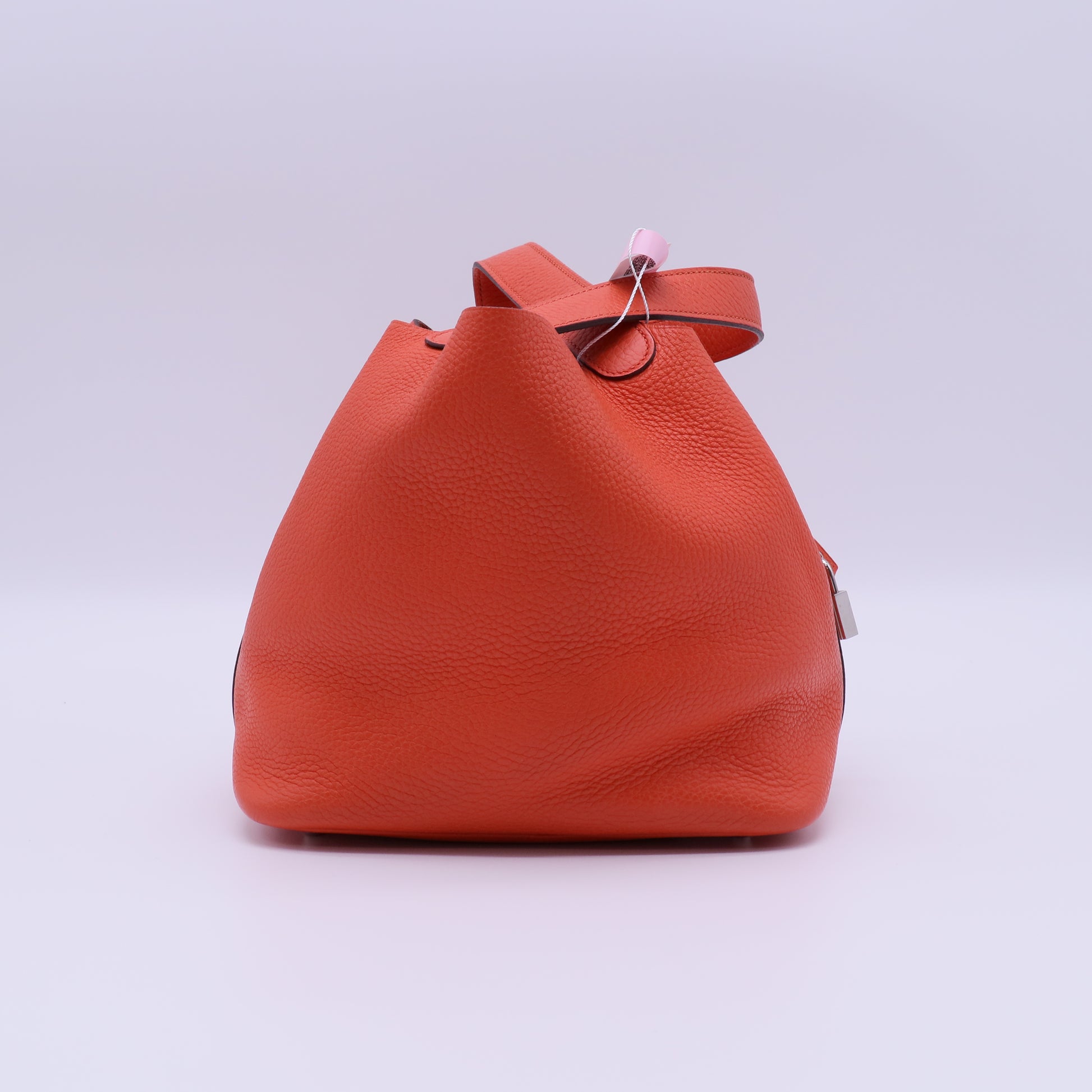 Hermes Taurillon Clemence Picotin Lock 22 MM Rouge De Coeur Twins LDJ4011