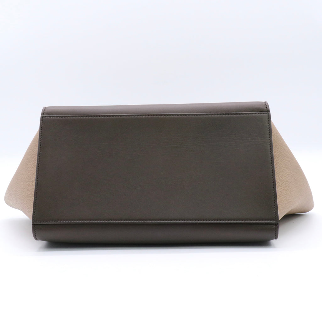 Trapeze Leather Handbag Spring twins