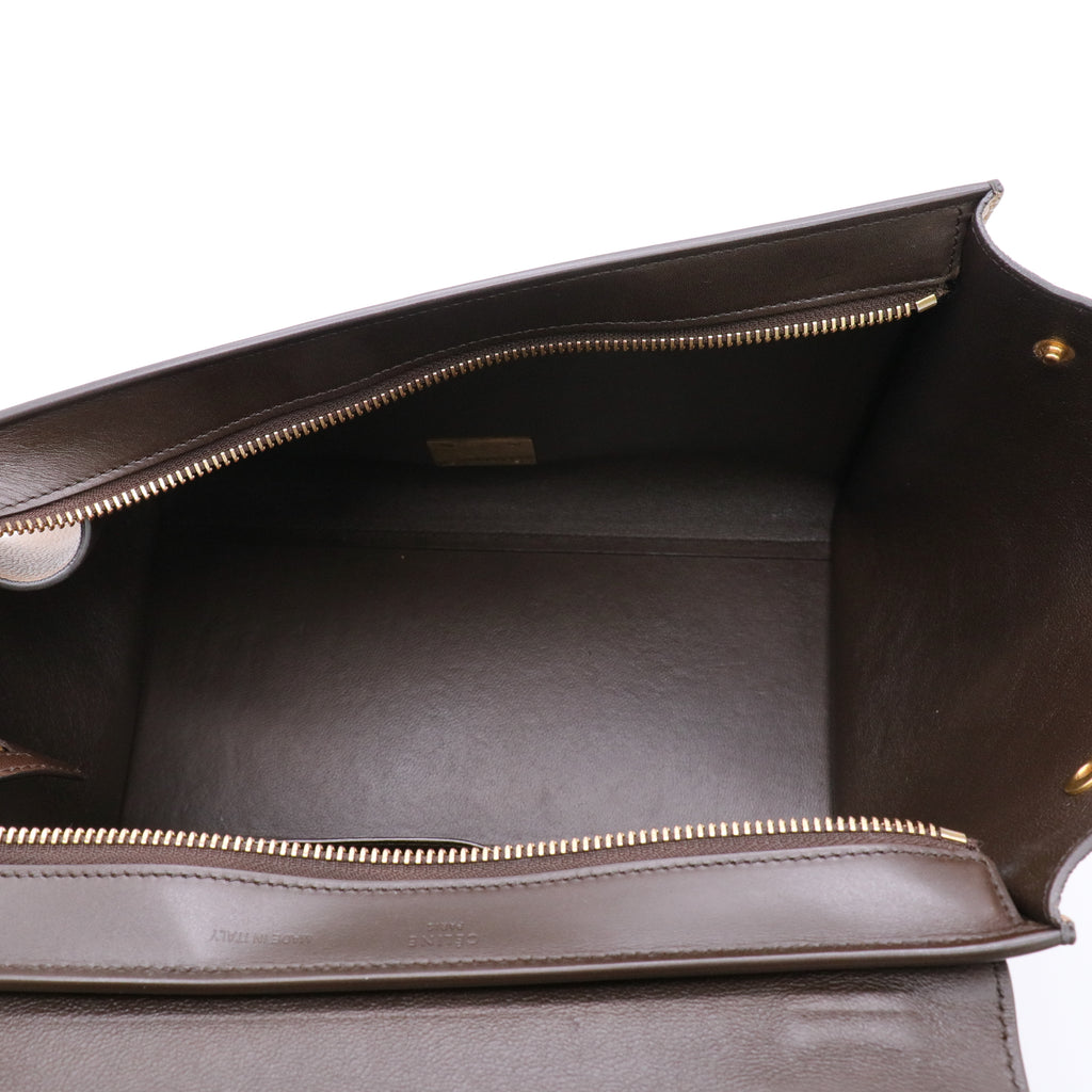 Trapeze Leather Handbag Spring twins