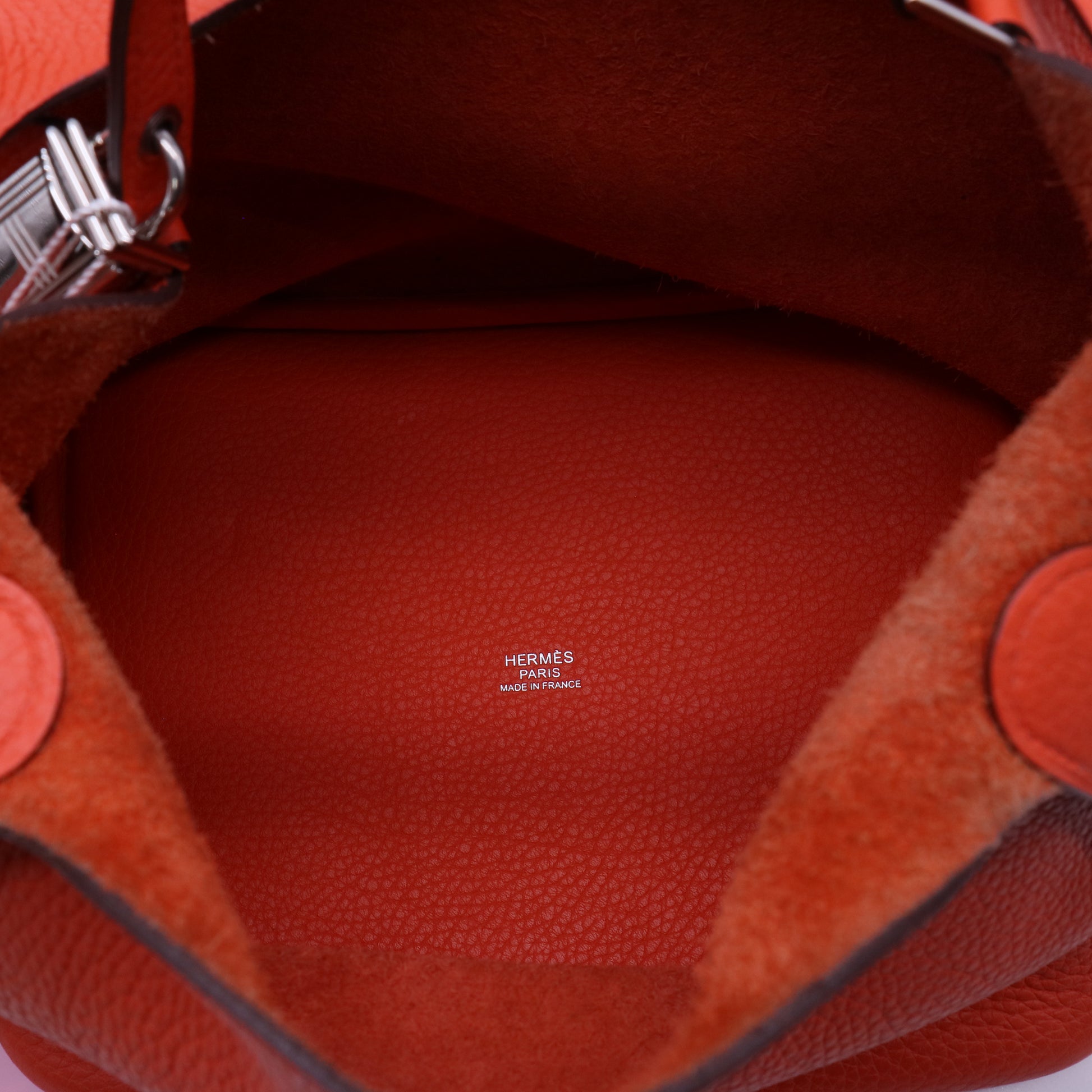 Hermes Taurillon Clemence Picotin Lock 22 MM Rouge De Coeur Twins LDJ4011