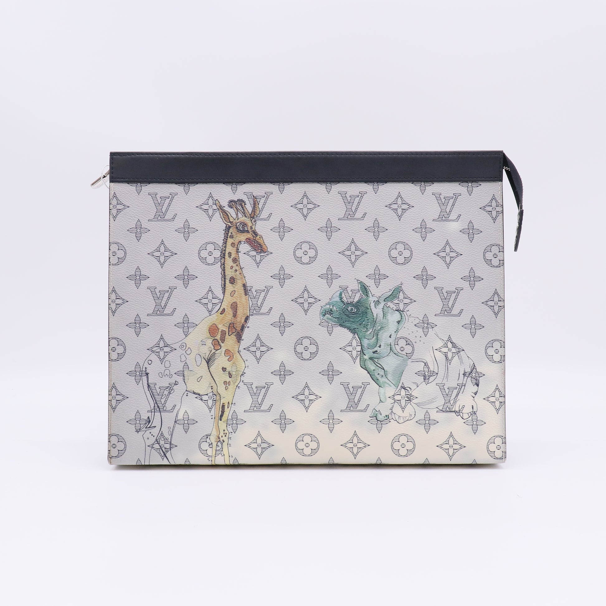 Louis Vuitton Savane Monogram Chapman Pochette Voyage Pouch LDZ262