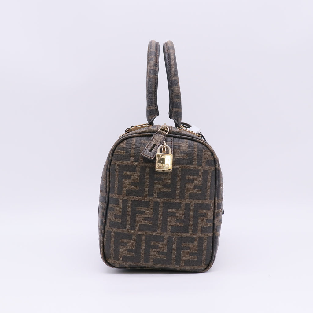 Boston Bag Zucca Coated Canvas Twins B23835