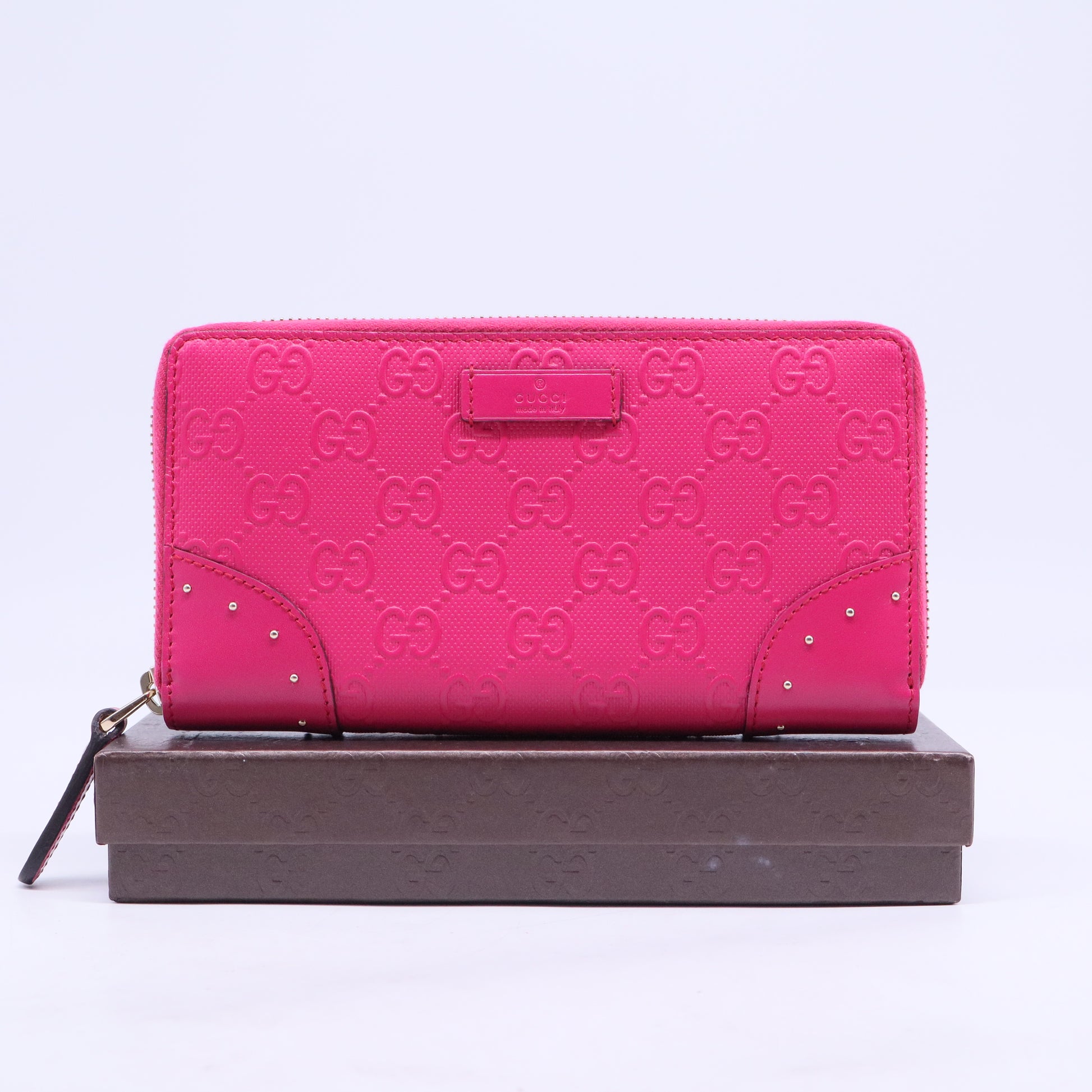 Bright Diamante GG Monogram Zippy Wallet W20634