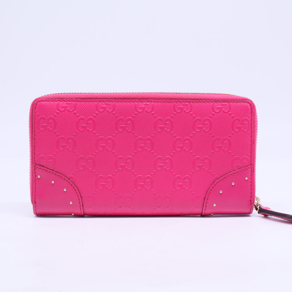 Bright Diamante GG Monogram Zippy Wallet W20634