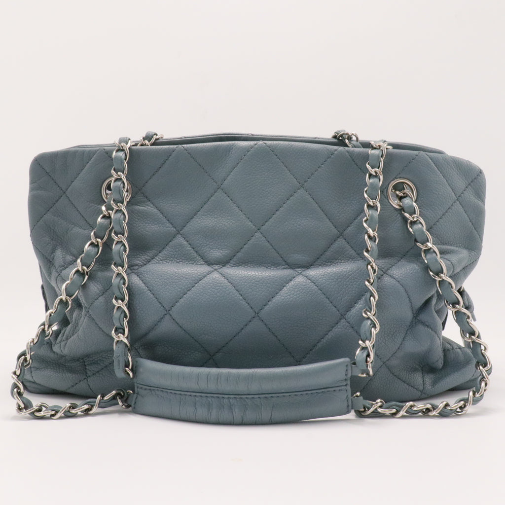 Grand Shopping Tote Quilted Caviar