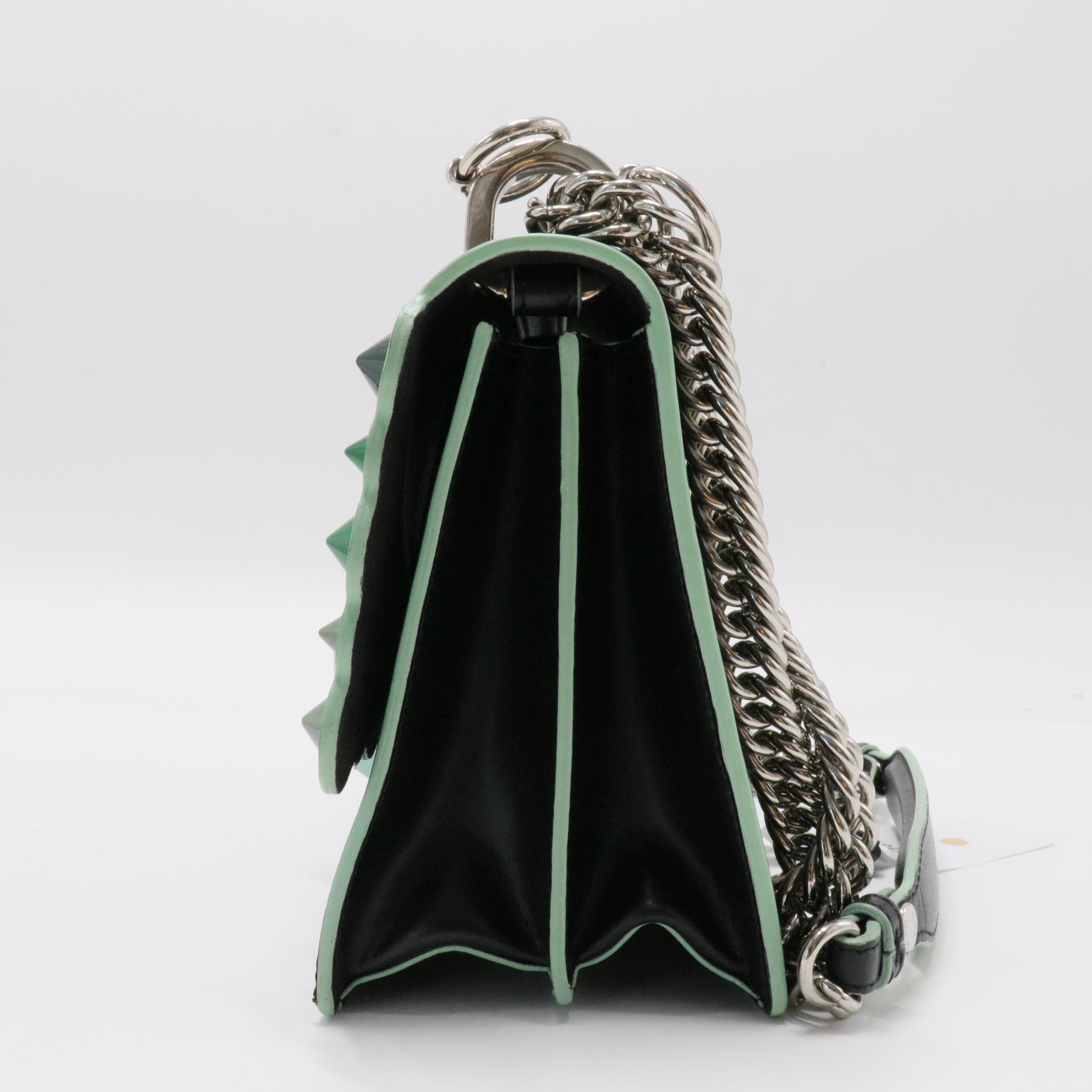 Scalloped Studded Pearl Small Kan I Shoulder Bag