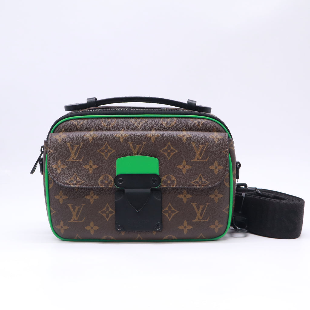 Louis Vuitton Monogram Macassar S Lock Messenger twins LDZ781