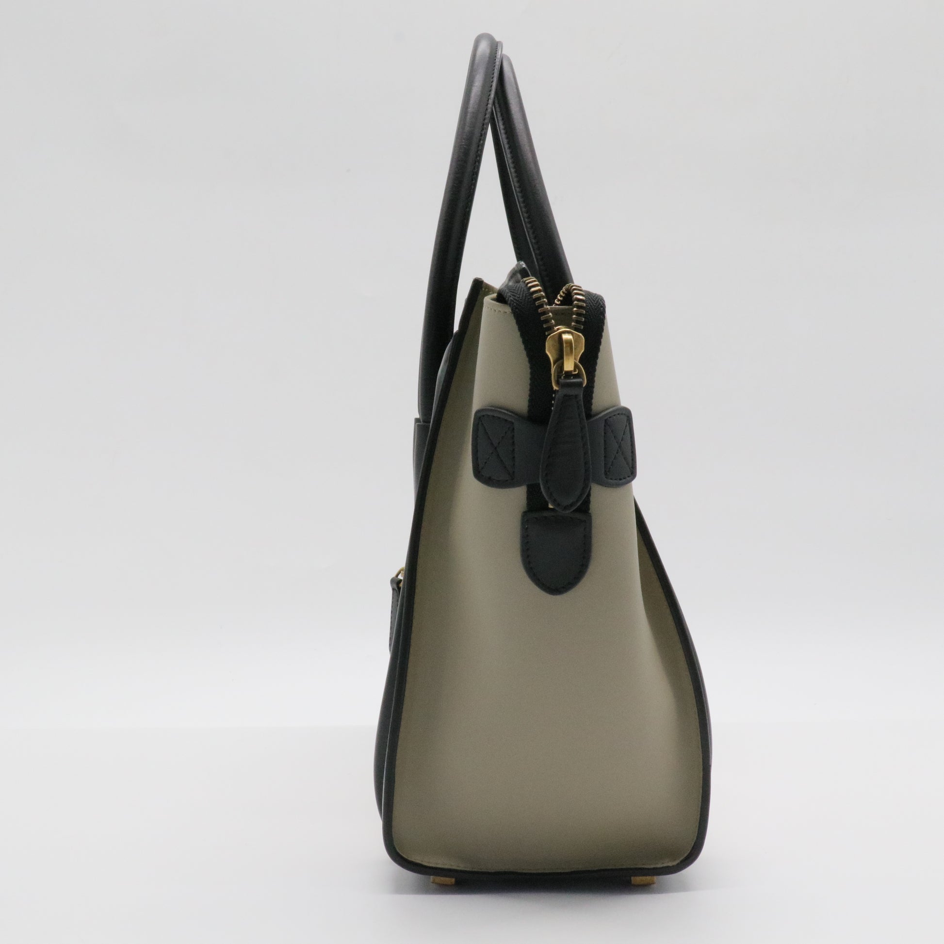 Tricolor Luggage Bag Leather Micro