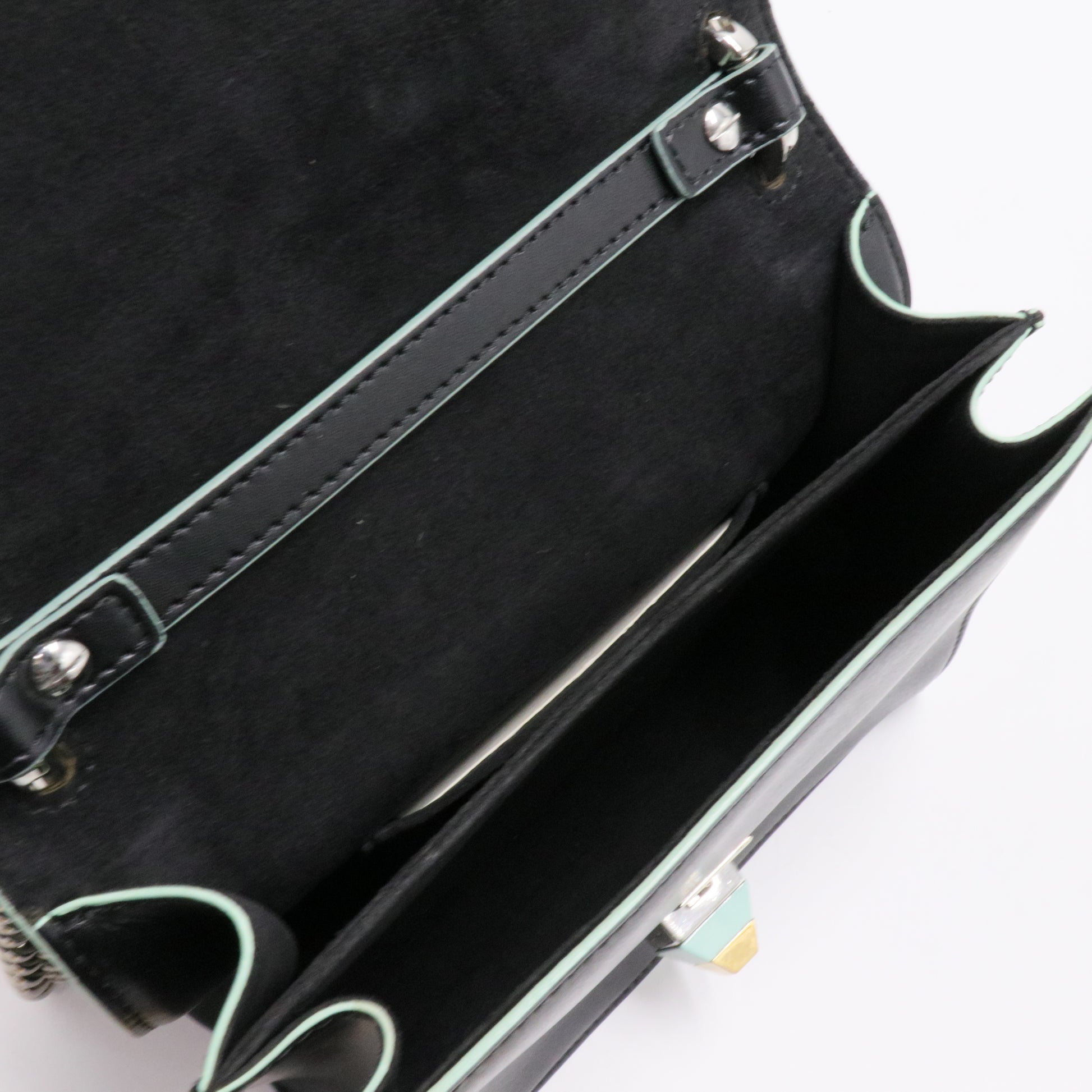 Scalloped Studded Pearl Small Kan I Shoulder Bag