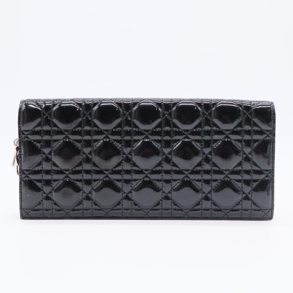 Lady Dior Clutch on Chain Cannage Quilt Patent