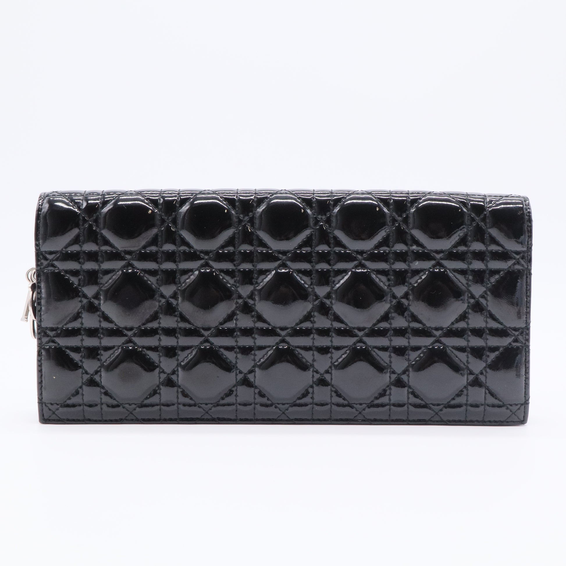 Lady Dior Clutch on Chain Cannage Quilt Patent