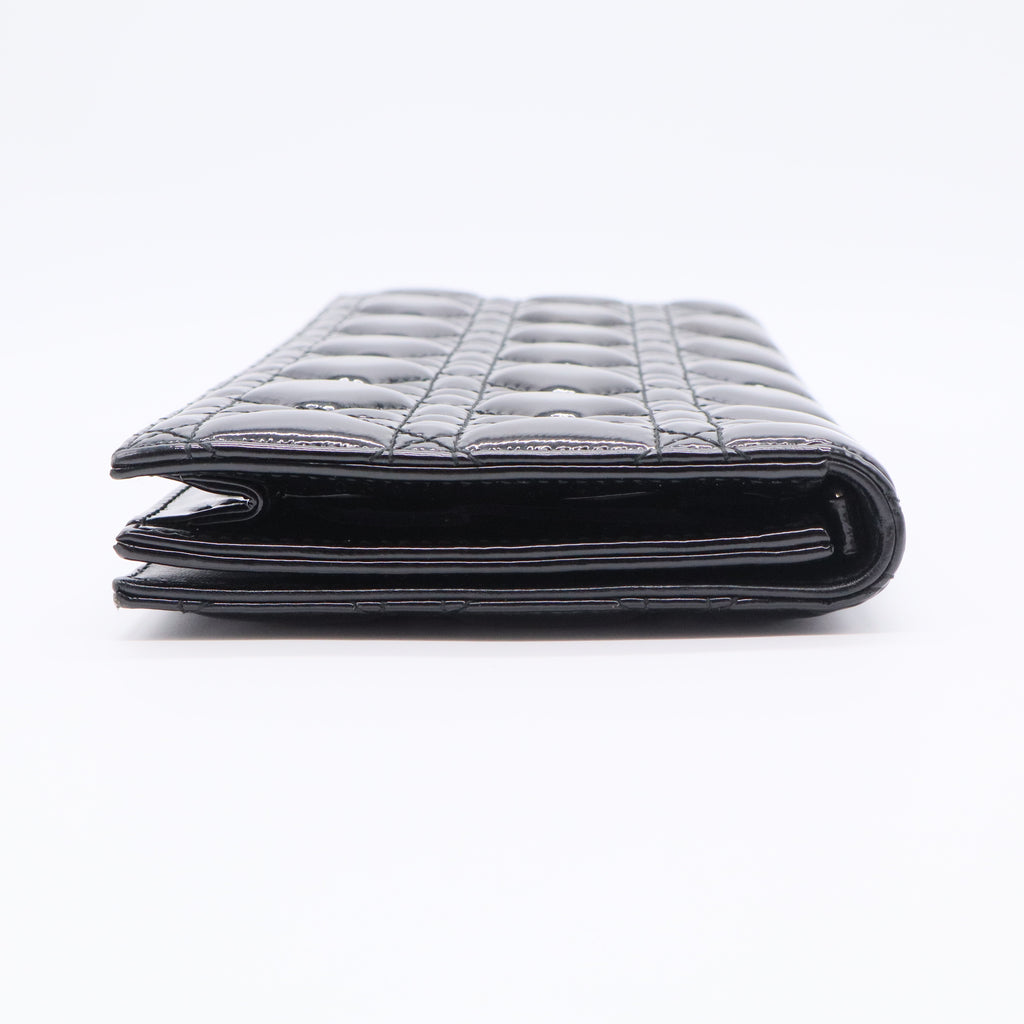 Lady Dior Clutch on Chain Cannage Quilt Patent