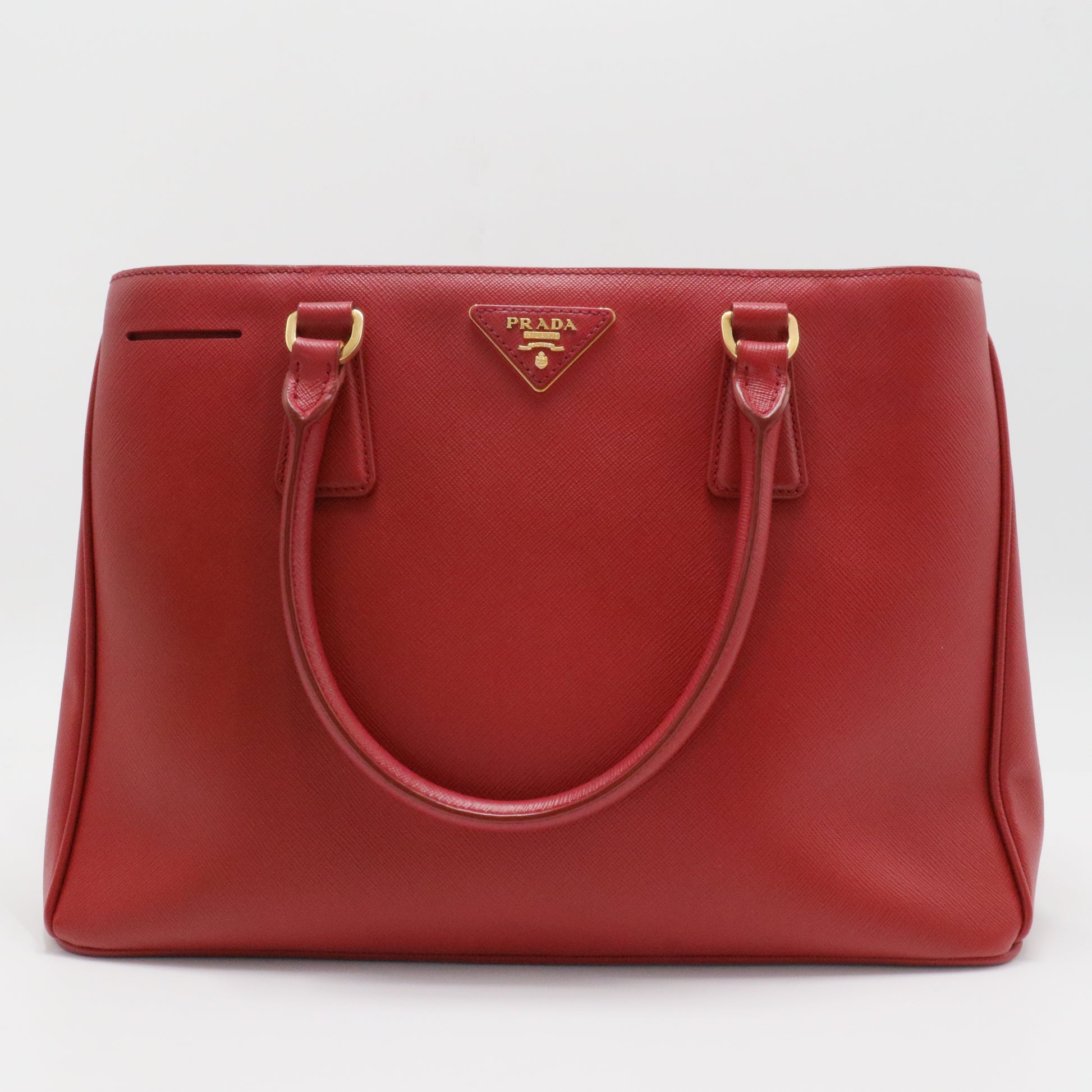 Double Zip Lux Tote Saffiano Leather Medium