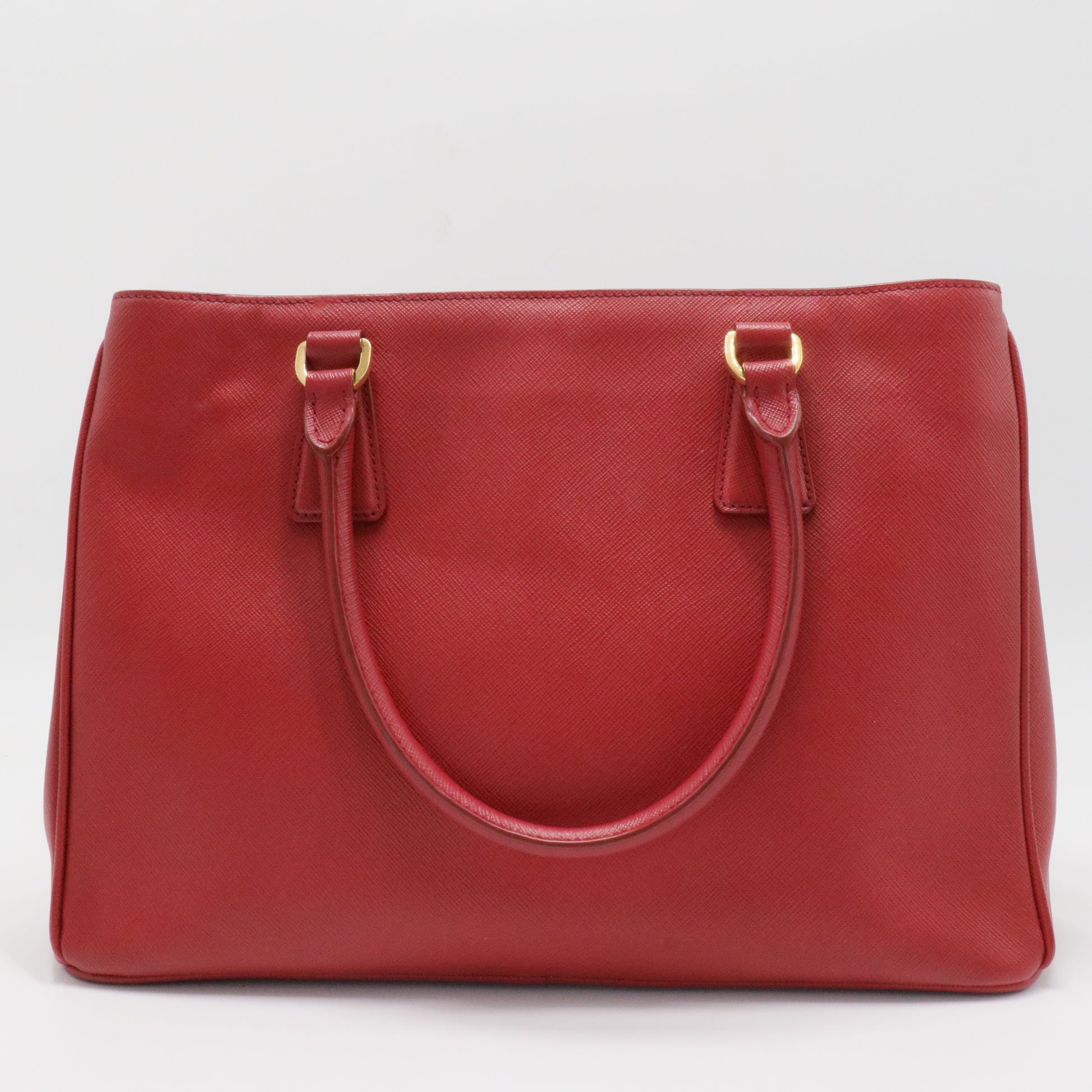 Double Zip Lux Tote Saffiano Leather Medium